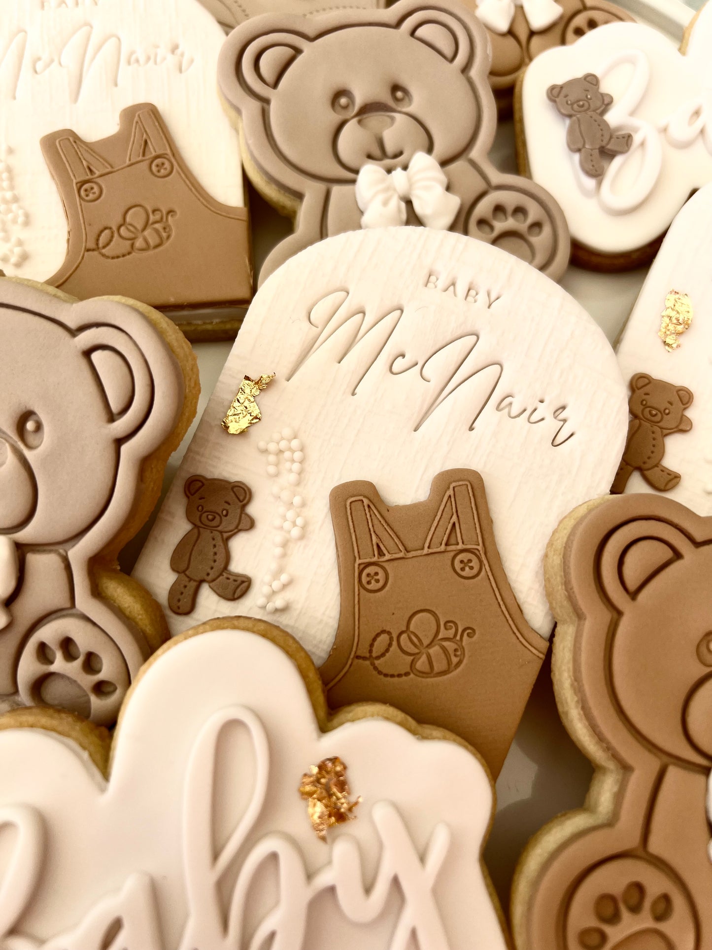 Sweet Teddy Baby Shower Cookies