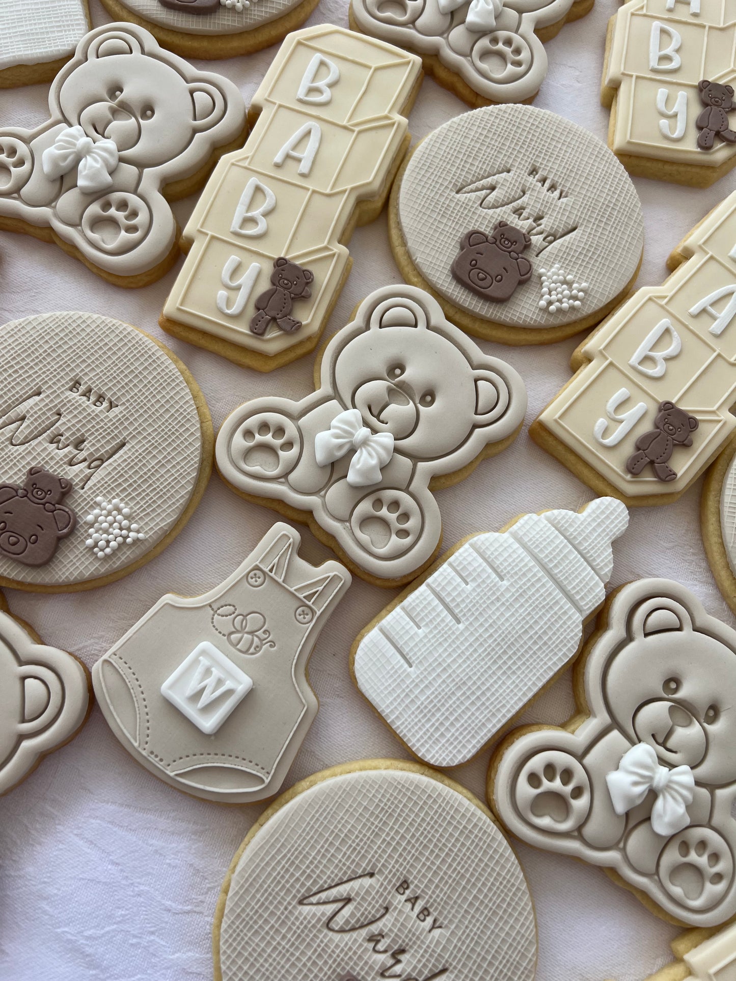 Teddy - Baby Shower Cookies