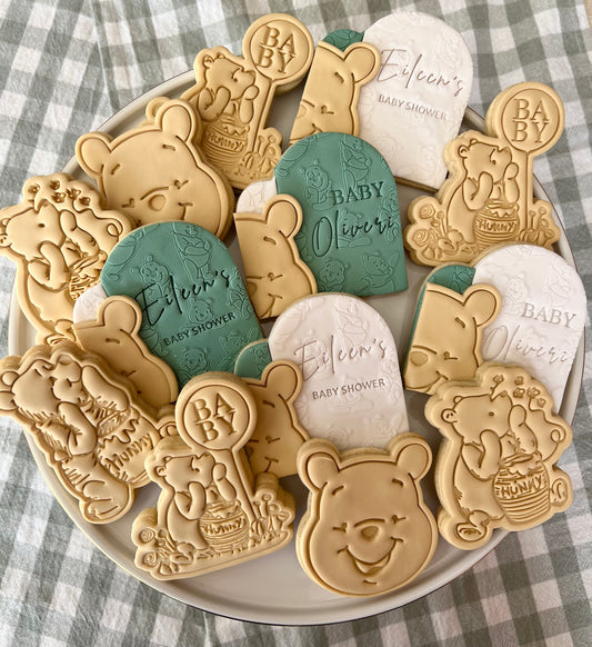 Winnie The Pooh Baby Shower Cookies