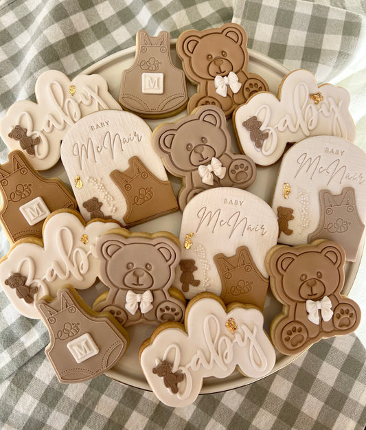 Sweet Teddy Baby Shower Cookies