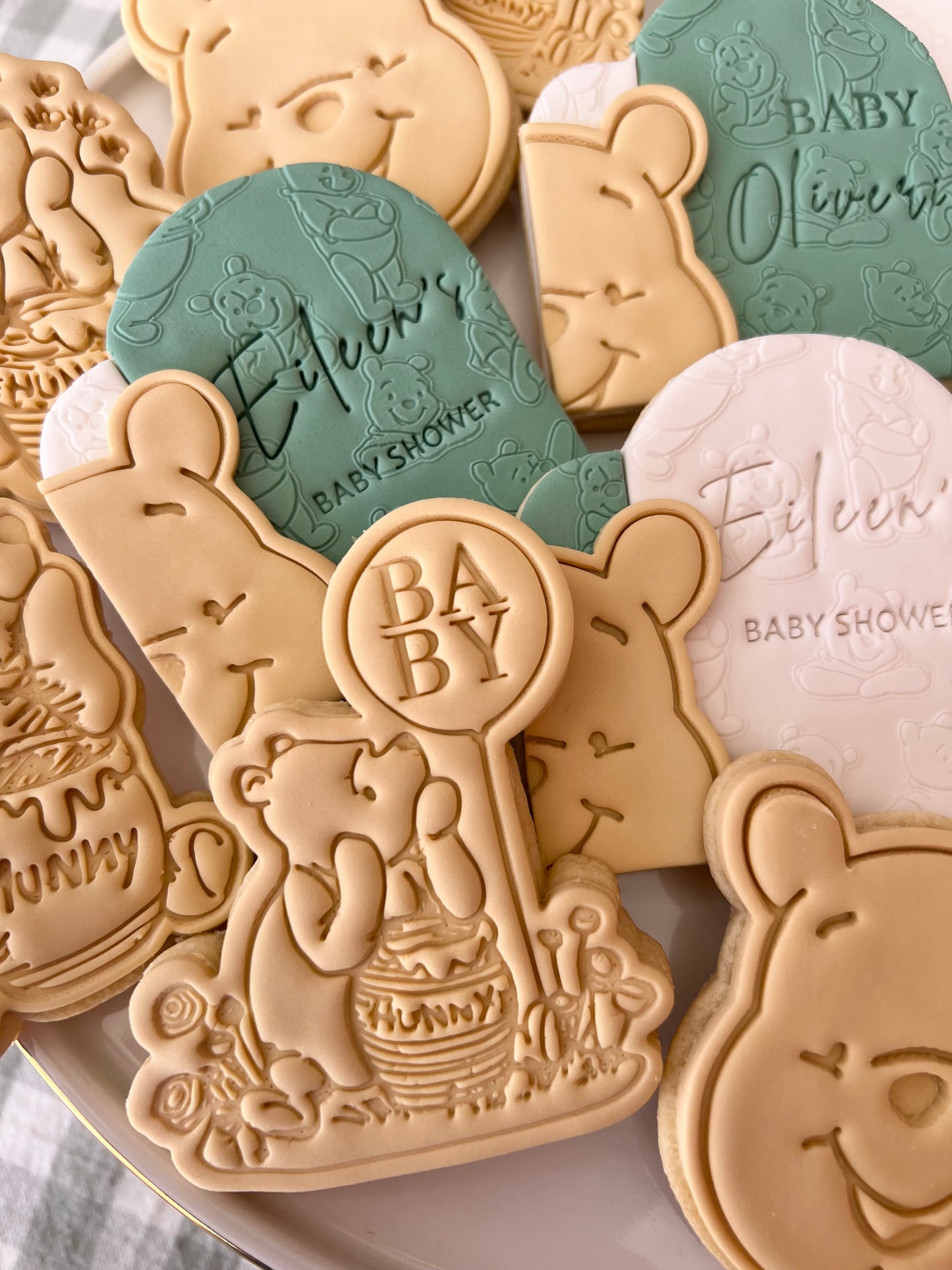 Winnie The Pooh Baby Shower Cookies