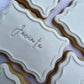 Wavy Place Card Cookies (Large Size)