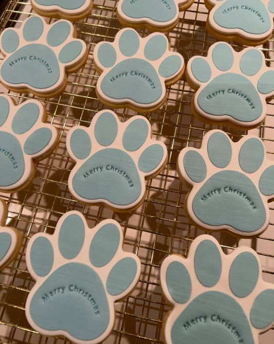 Merry Christmas Paw Print