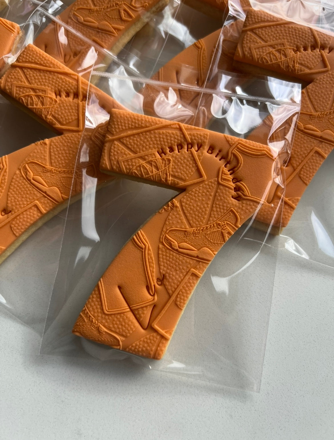 Basketball Number Cookies
