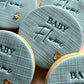 Baby Personalised Cookies (With Gold Foil)
