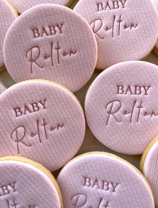 Baby Personalised Cookies